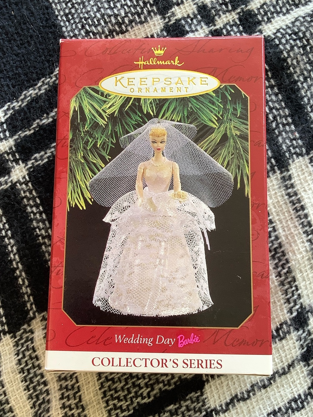 Hallmark 1997 wedding day Barbie ornament